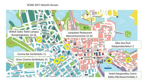 SCSMI2017 Venue maps